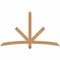 Ekena Millwork Alberta Smooth Timber Gable Bracket, Western Red Cedar, 72"W x 42"H x 3 1/2"D x 3 1/2"F, 14/12 Pitch GBW072X42X0404ALB00SWR - alternate 1